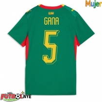 Camiseta Senegal Idrissa Gueye #5 Visitante Equipación para mujer Mundial 2026 manga corta